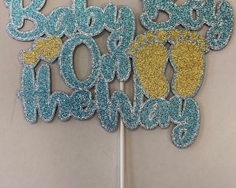 Baby shower cake topper