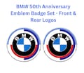 BMW 50th Anniversary Emblem Badge Set - Front & Rear Logos product logo