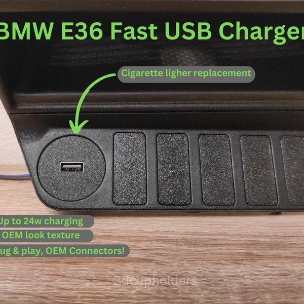 BMW E36 Schnelle USB Ladegeräte Zigarettenanzünder Ersatz