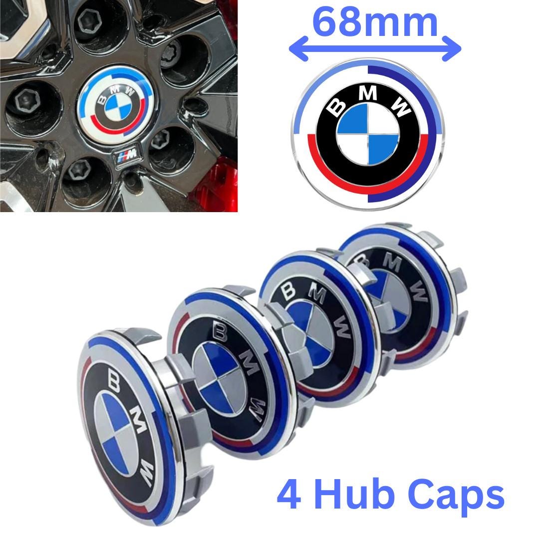 BMW 50th Anniversary 68mm Wheel Caps Set of 4 Hubcaps - Etsy