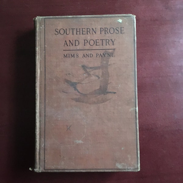 Prose et poésie du Sud par Edwin Mims et Bruce R. Payne, 1911 Encadré 8