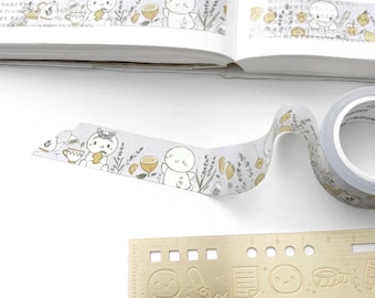 TCMC Lavender and Lemons Washi Tape, Springtime Washi, Summer Washi, Light Purple Planner Washi, Scrapbook Supplies, Journal Washi