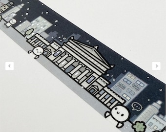 TheCoffeeMonsterzCo Emotis in Chicago 2.0 Washi Sample | TCMC x Atlas Stationers Exclusive | 12 Inch Planner Washi