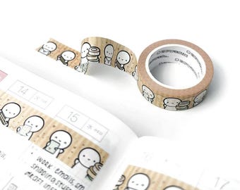 TCMC Planning Time 4.0; TCMC Washi Tape Samples 12"; TheCoffeeMonsterzCo Journal Washi; TCMC Emoti Plannertime, Orange Planner Washi