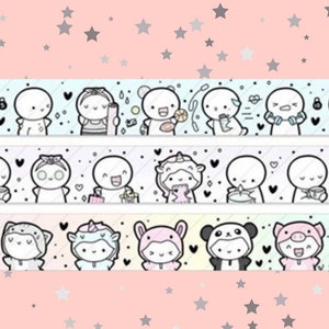 Muestras de Washi de edición limitada de TCMC de 30 cm; Muestras de Washi de 0,5 m; Washi Fitness de TheCoffeeMonsterzCo; Washi Self Care 2.0; Bodys arcoíris