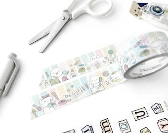 TCMC Colorful Crafts Washi Tape, TheCoffeeMonsterzCo, Cute Washi, Planner Washi, Journal Stickers, Scrapbook Supplies, Journal Washi