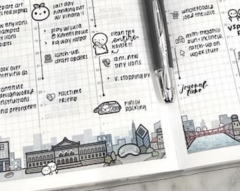 TCMC Chicago Washi Sample, Emotis in Chicago Washi, 12 inch washi sample, TheCoffeeMonsterzCo, Emoti washi, HTF, TCM Washi, Rare Washi