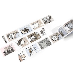TCMC 12&quot; Washi Sample, TheCoffeeMonsterzco Vintage Stamps, TCMC Around the World Washi, Emoti Washi, Planner Washi, HTF Rare Washi