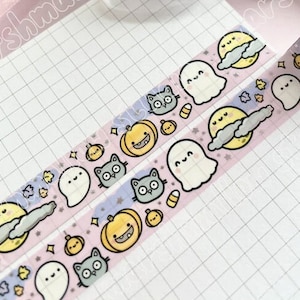 The Marshmallow Studio Washi Tape Sample 12", Halloween Mallow Washi Sample, Spooktacular Ltd Ed Washi Sample, Malloween Washi Sample