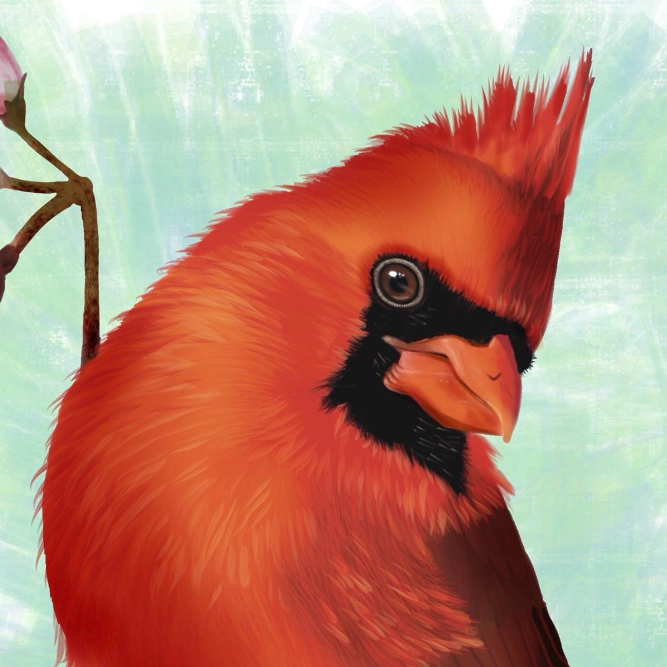 Cardinal Digital Download - Original Artwork - Various Sizes - Etsy
