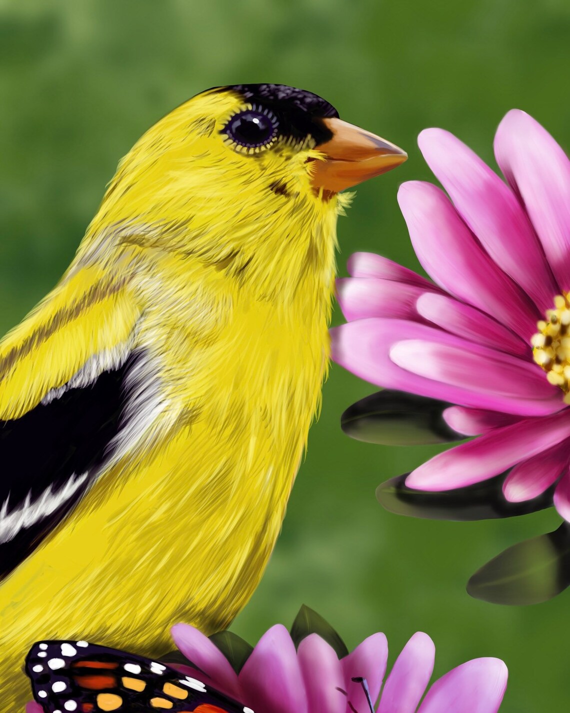 PRINTABLE Goldfinch Digital Art Download for Wall Art, Crafts, and More ...