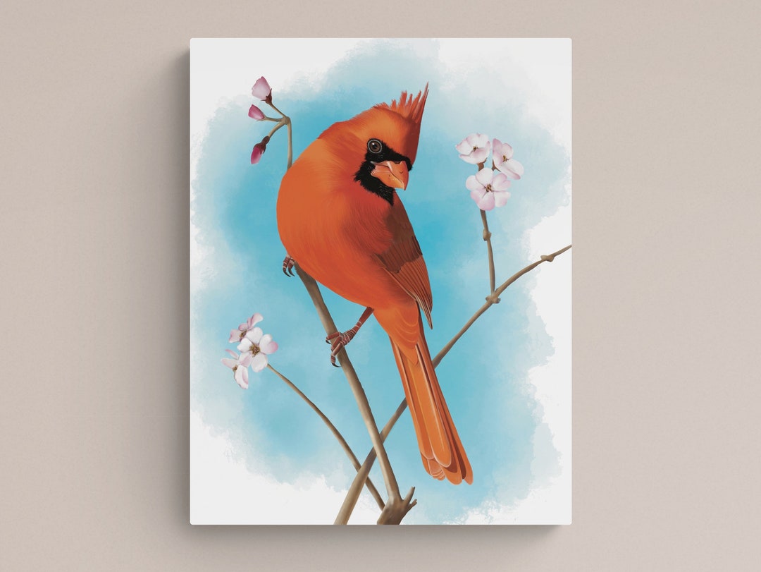 PRINTABLE Cardinal Digital Art Download for Wall Art, Craft Projects ...