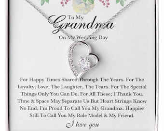 Nana Necklace, Grandma Gift Wedding, Grandmother Of The Groom, Grandma Wedding Gift, Gifts For Nana, Gifts For Nana Necklace On Wedding Day