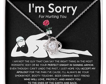 Im Sorry Gifts For Her, Apology Gifts For Her, To My Soulmate Necklace For Women, Gifts For Girlfriend, Personalized Christmas Birthday Gift