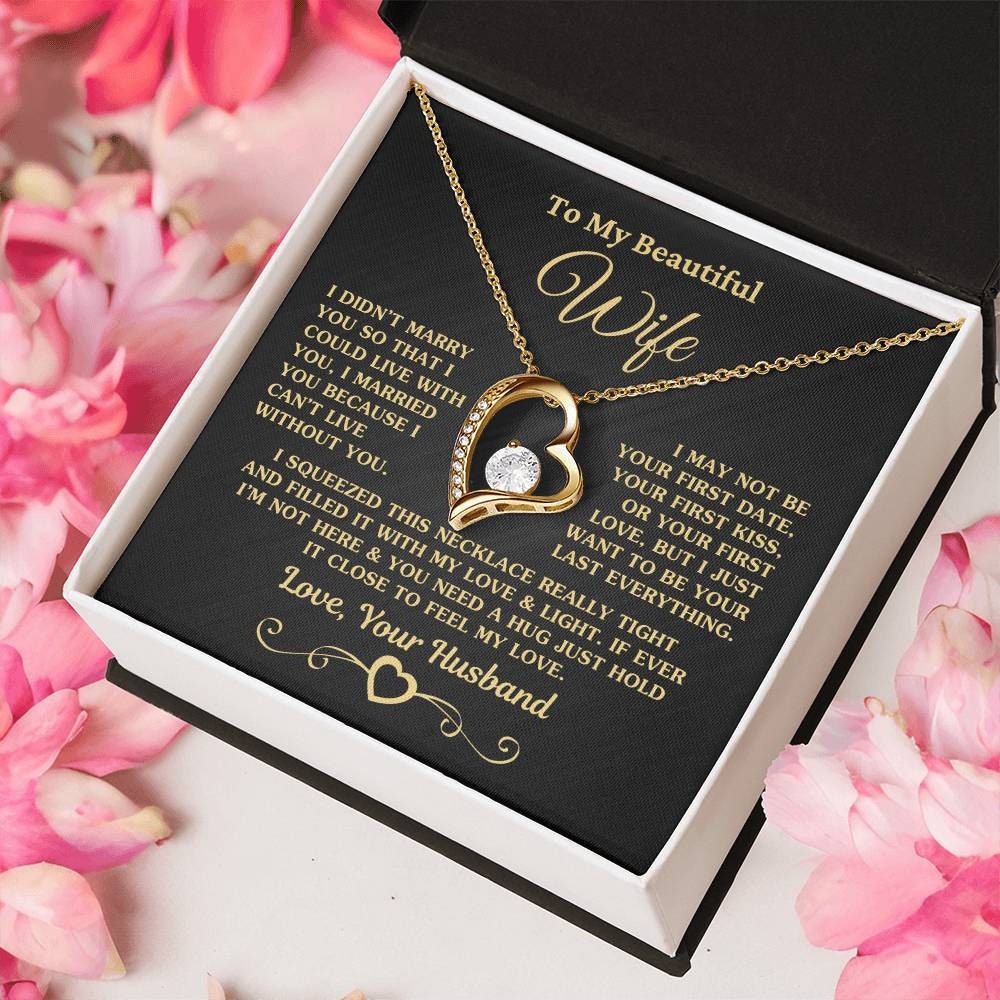 To My Wife Necklace From Husband, to My Soulmate Necklace for Women ...