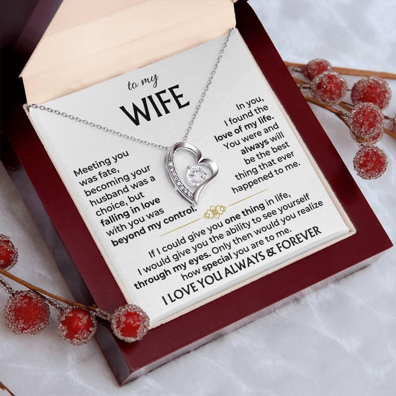 To My Wife Necklace From Husband, Gift for Her, Soulmate Women ...