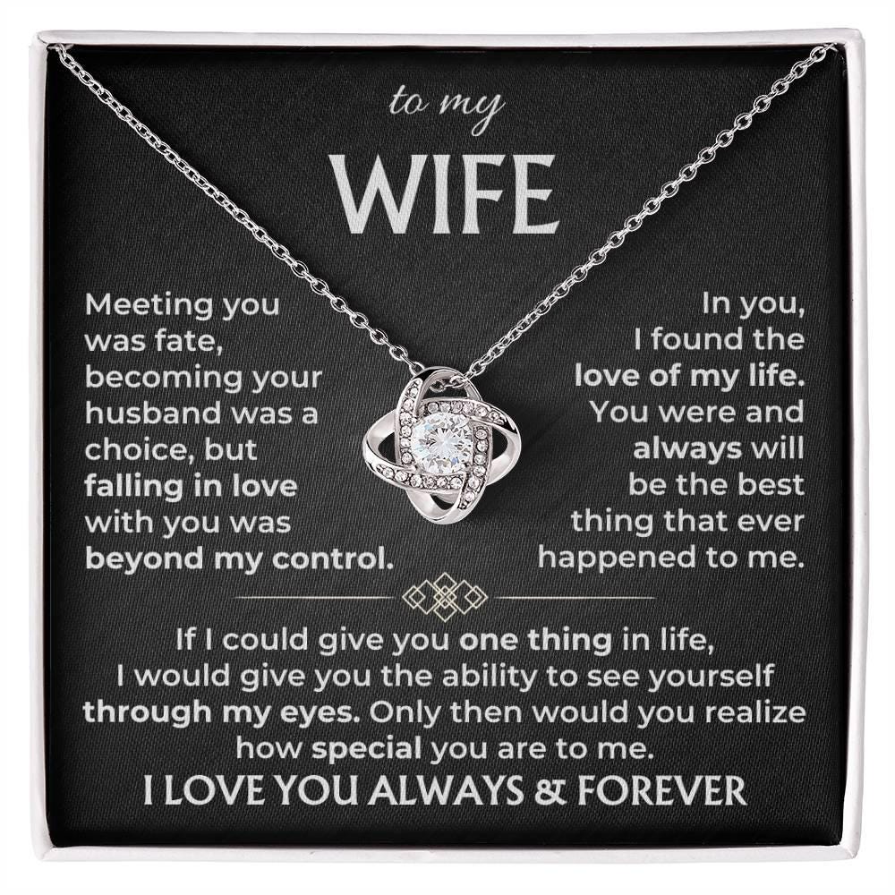 To My Wife Necklace From Husband, Gift for Her, Soulmate Women ...
