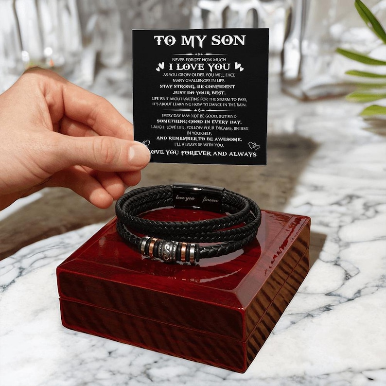 To My Son Bracelet From Mom