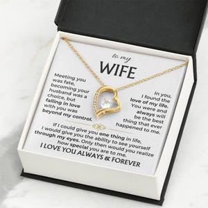 To My Wife Necklace From Husband, Gift for Her, Soulmate Women ...