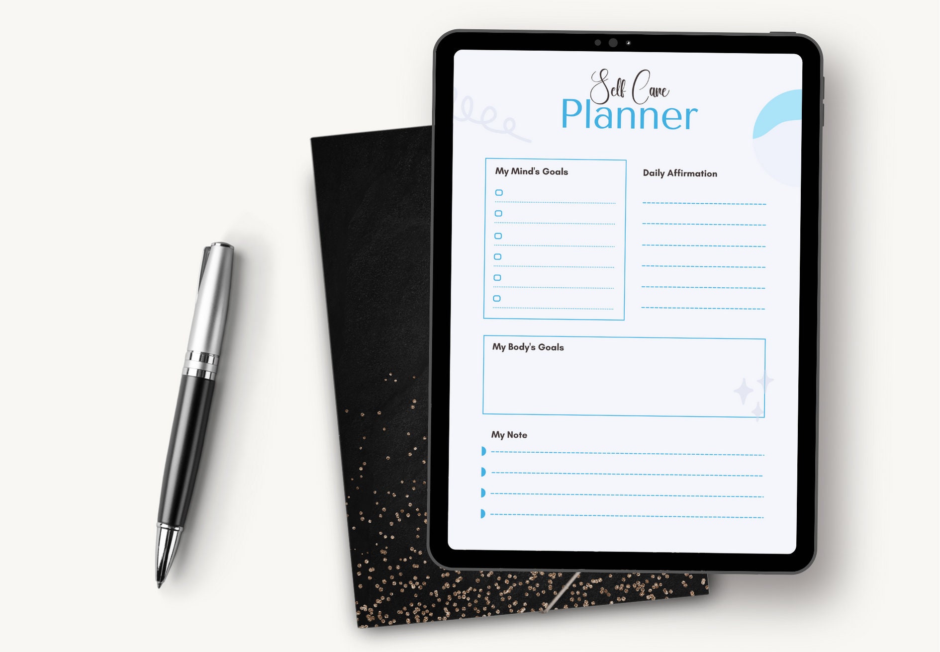 Minimalist Self Care Planner Templates, Printable Self Care Journal ...