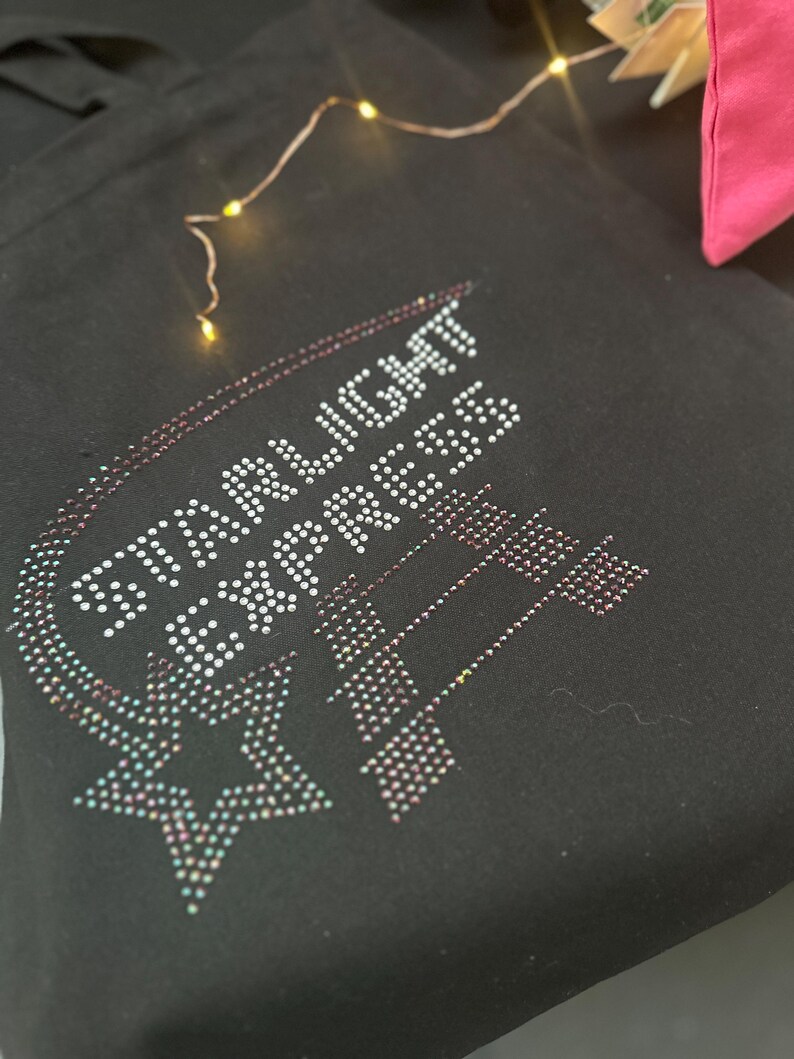 Starlight Rhinestone Design Starlight Express Rhinestone Cotton Drawstring Backpack, Personalized ...