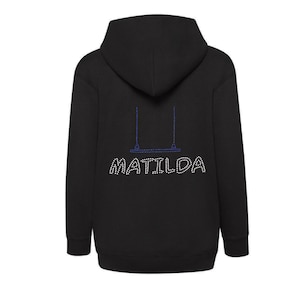 Kids zip up, Matilda Hoodie, Matilda the musical, Matilda the musical gifts, When I grow up, Matilda the movie, Theatre gift, Westend London