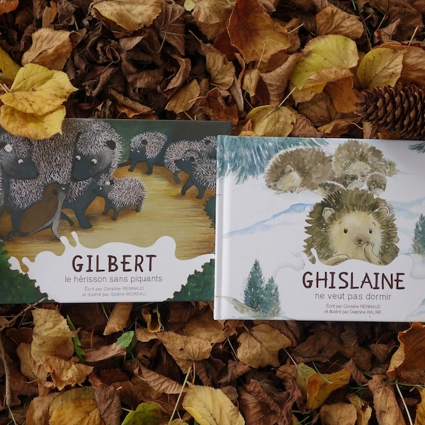 Albums jeunesse Tome 1 + Tome 2 : Gilbert le hérisson sans piquants + Ghislaine ne veut pas dormir