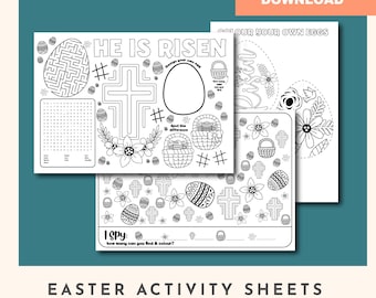 Palm Sunday Kids Activity Sheet: I Spy & Color (PDF)