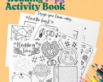 Kids Wedding Activity Pack: Printable Placemat Games (PDF)