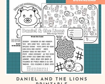 Daniel and the Lions Activity Sheet: Sunday School Craft (PDF)