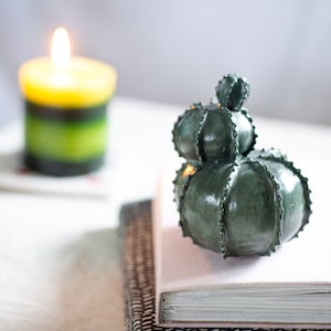 Cactus Ceramic Decor, Housewarming Gift, Nature Decoration, Cactus Lover Gift Idea, Cactus Decor, Plant Ceramic, Handmade Cactus Home Decor