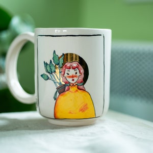 SAGITTARIUS Zodiac Ceramic Mug, Sagittarius Gift,Zodiac Illustration, Astrology Theme Coffee Mug by Felix Ceramic, Valentine's Day Gift Idea image 1
