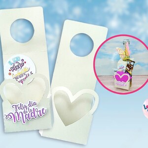 TEMPLATE Bottle Box Tag - Plantilla Etiqueta Caja Botella / SVG - PDF - Studio