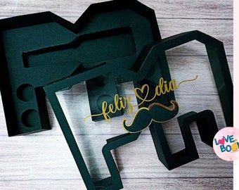 TEMPLATE "PA" Box Father's Day - Box "PA" dia del Padre / Studio (Cameo) - Pdf - Svg