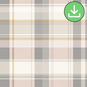 Neutralny wzór kratki, powtarzający się wzór różowo-beżowo-szary, nieregularna jasna pastelowa kratka, naturalny, do druku, pobieranie cyfrowe