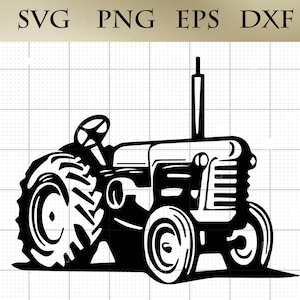 Old Tractor svg png eps dxf Vector Art, Clip Art, Design, Digital File