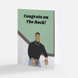 Die Rock-Verlobungskarte