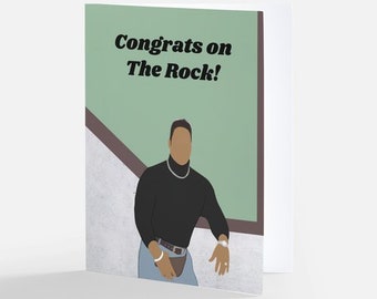 The Rock Engagement Card