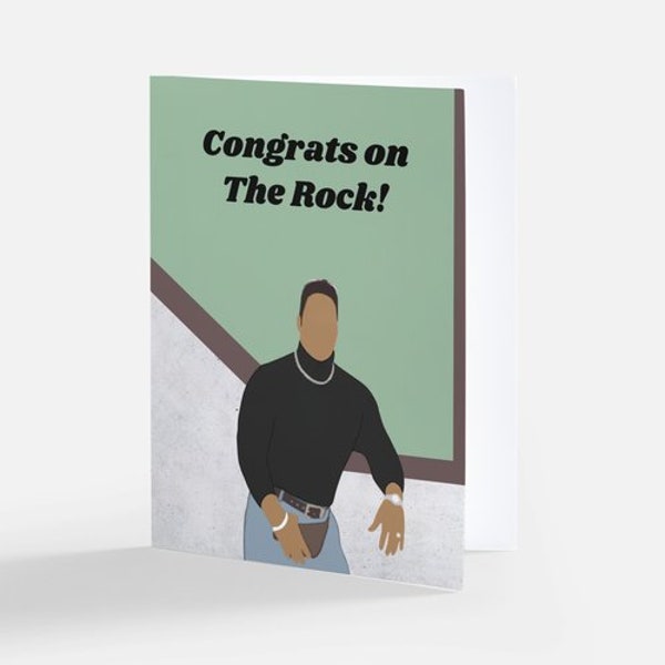 The Rock Engagement Card