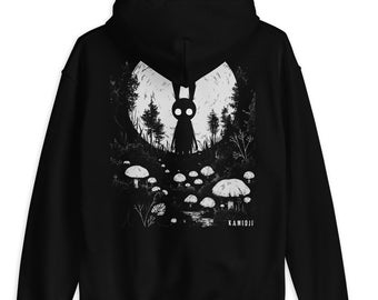 Creepy Bunny Hoodie Trippy Weirdcore Pullover Sweatshirt Alternative Clothing Gothic Clothes UNISEX