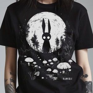 Creepy Bunny Shirt Trippy Weirdcore Tshirt Alternative Clothing Gothic Clothes UNISEX 2XL 3XL 4XL 5XL