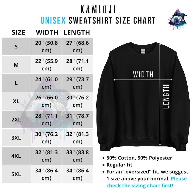 Anime Horror Sweatshirt: Drowning Girl Spiral Sweater, Trippy Weirdcore Graphic Jumper, Alt Clothing image 3