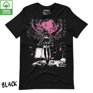 Maglietta Trippy Horror, T-shirt Anime Dark Art, Abbigliamento Weirdcore, T-shirt Grunge Aesthetic, T-shirt Streetwear Graphic, UNISEX