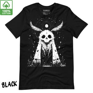 Death Moth Shirt - Skull Moth Tshirt, Creepy Horror Goth Tee, Alternative Clothing, UNISEX Occult T Shirt, KAMIOJI