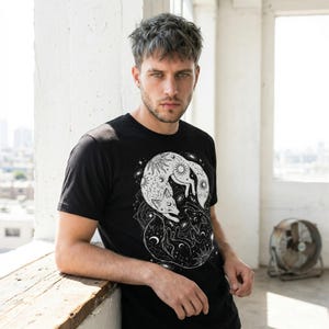 Unisex fox tshirt - alternative grunge clothes.