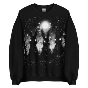 Weirdcore Bunny Sweatshirt: Creepy Gothic Alternative Clothing