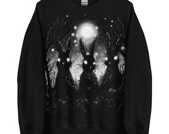 Weirdcore Bunny Sweatshirt: Creepy Gothic Alternative Clothing