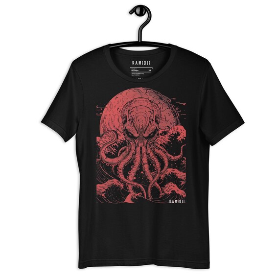 Octopus Shirt, Cthulhu Eldritch Horror Tshirt, Alt Clothing Graphic T shirt, Gothic Clothes, UNISEX