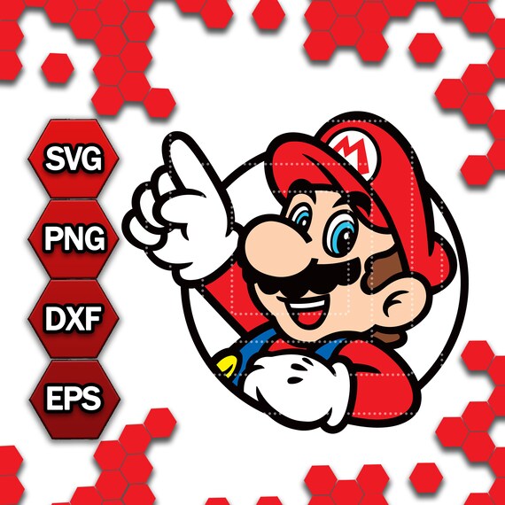 Mario Svg Layered Svg Mario Shirt Svg Cut File Cricut Svg Png Etsy