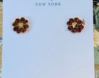 Kate Spade New York Sequins Heart Spade Flower Stud